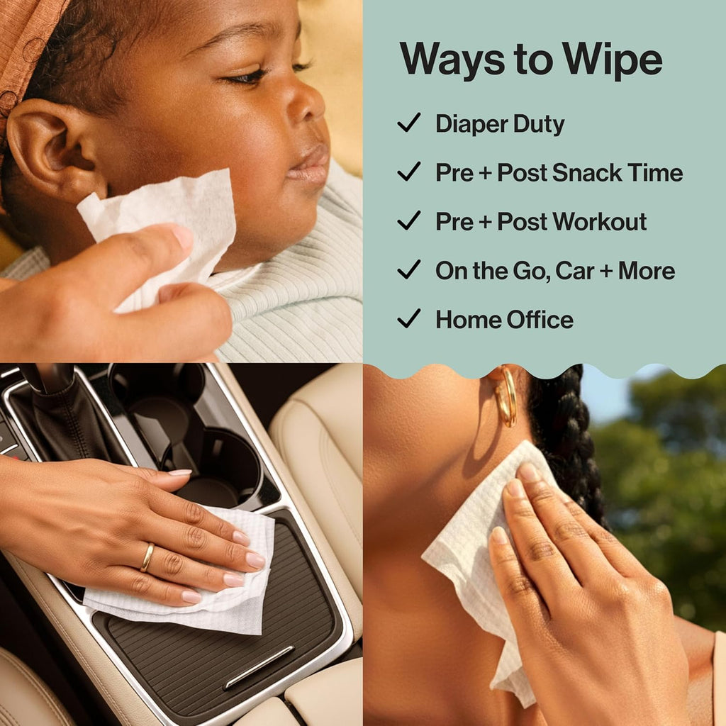 The Honest Company Baby Wipes for Sensitive Skin, Hypoallergenic, Fragrance-Free, Multi-Use, Pattern Play Design, 720 Count (8 Packs of 90)