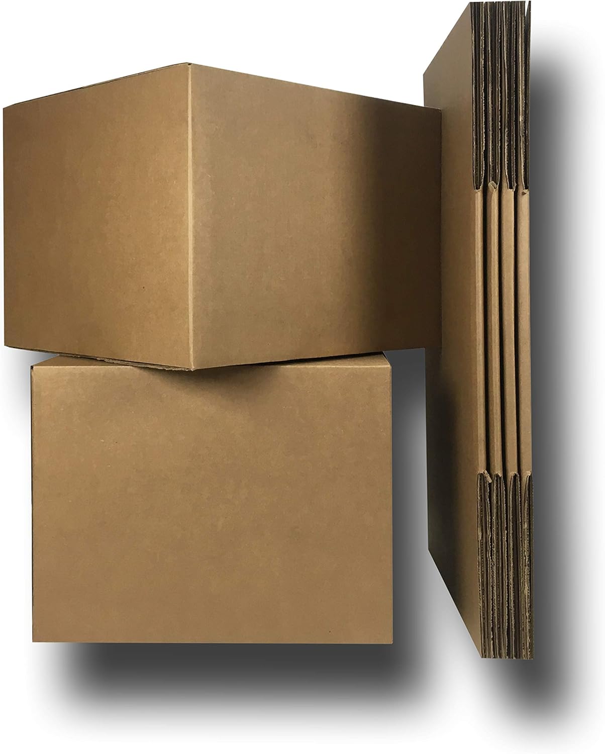 Amazon Basics Cardboard Moving Boxes for Packing and Shipping, Large Size, 20" x 20" x 15", Brown, 6-Pack
