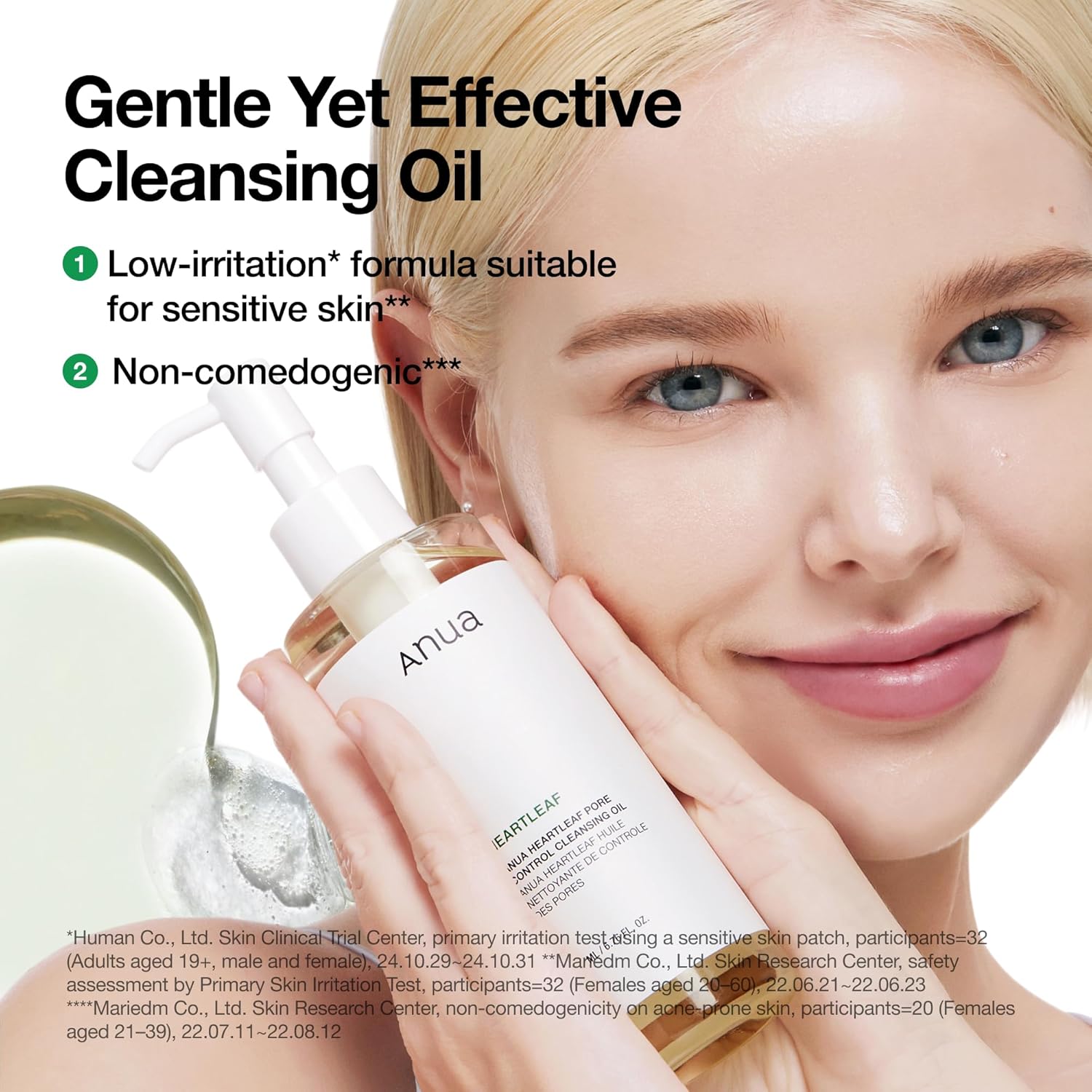 Anua Heartleaf Pore Control Cleansing Oil, Pore Cleanser, Sebum Care, Gentle Melting Oil Cleanser for Face, Safe For All Skin Type, Daily Hydrating Makeup...