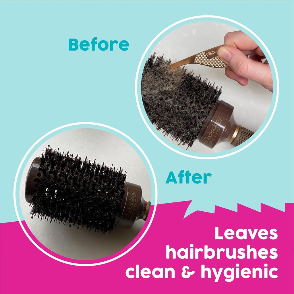 Pikk-it Vacuum Hair Brush Cleaner Tool – Removes Tangled Hair from Vacuums & Hairbrushes | Pet & Human Hair Removal Comb Rake | Improves Vacuum Cleaning Power (Single/Twin Pack) (1)