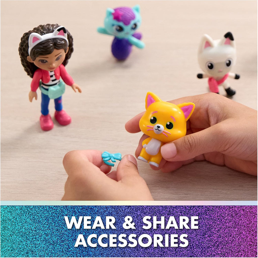 DreamWorks GABBY'S Dollhouse The Movie, Cat-Venture Crew Pack, 11-Piece Toy Figure Set with Accessories, Kids Toys for Girls & Boys Ages 3 and Up