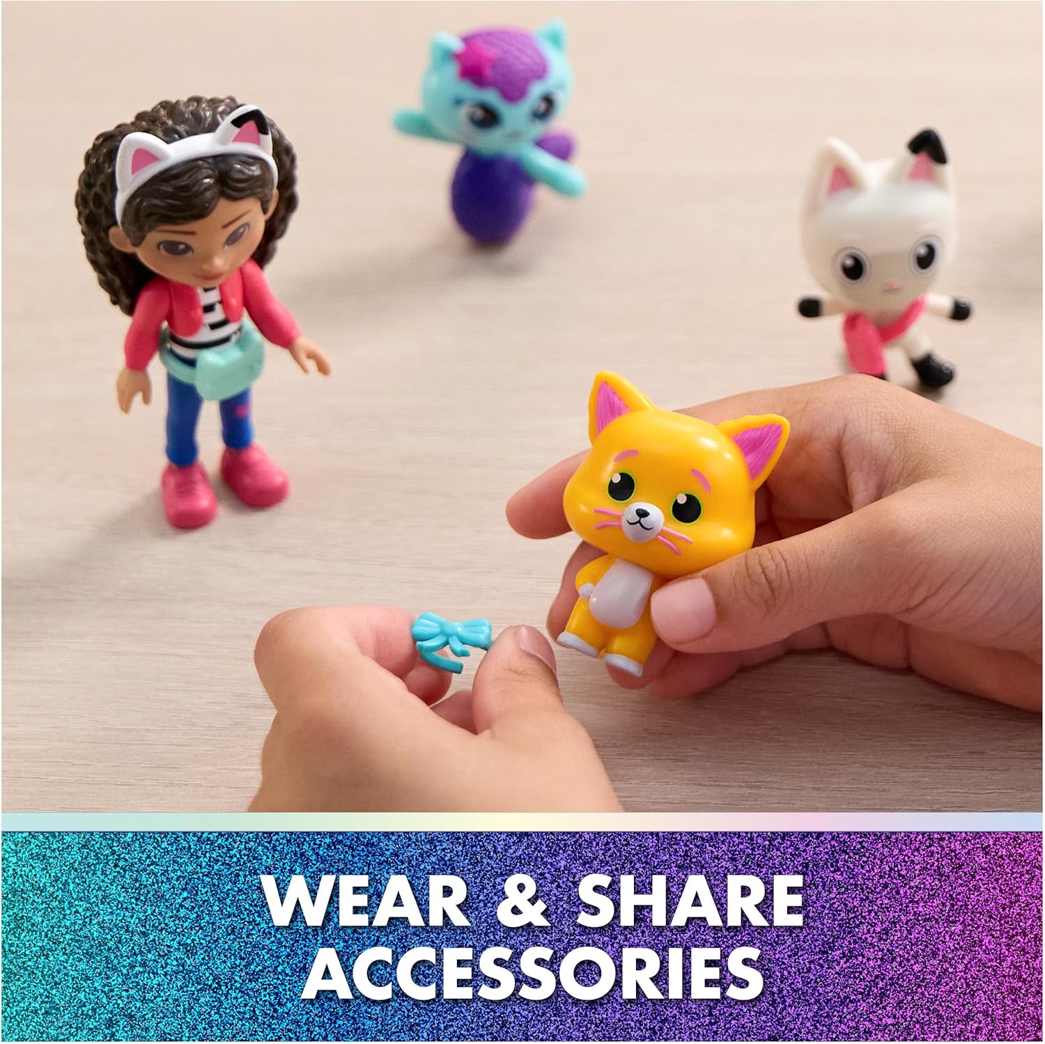 DreamWorks GABBY'S Dollhouse The Movie, Cat-Venture Crew Pack, 11-Piece Toy Figure Set with Accessories, Kids Toys for Girls & Boys Ages 3 and Up