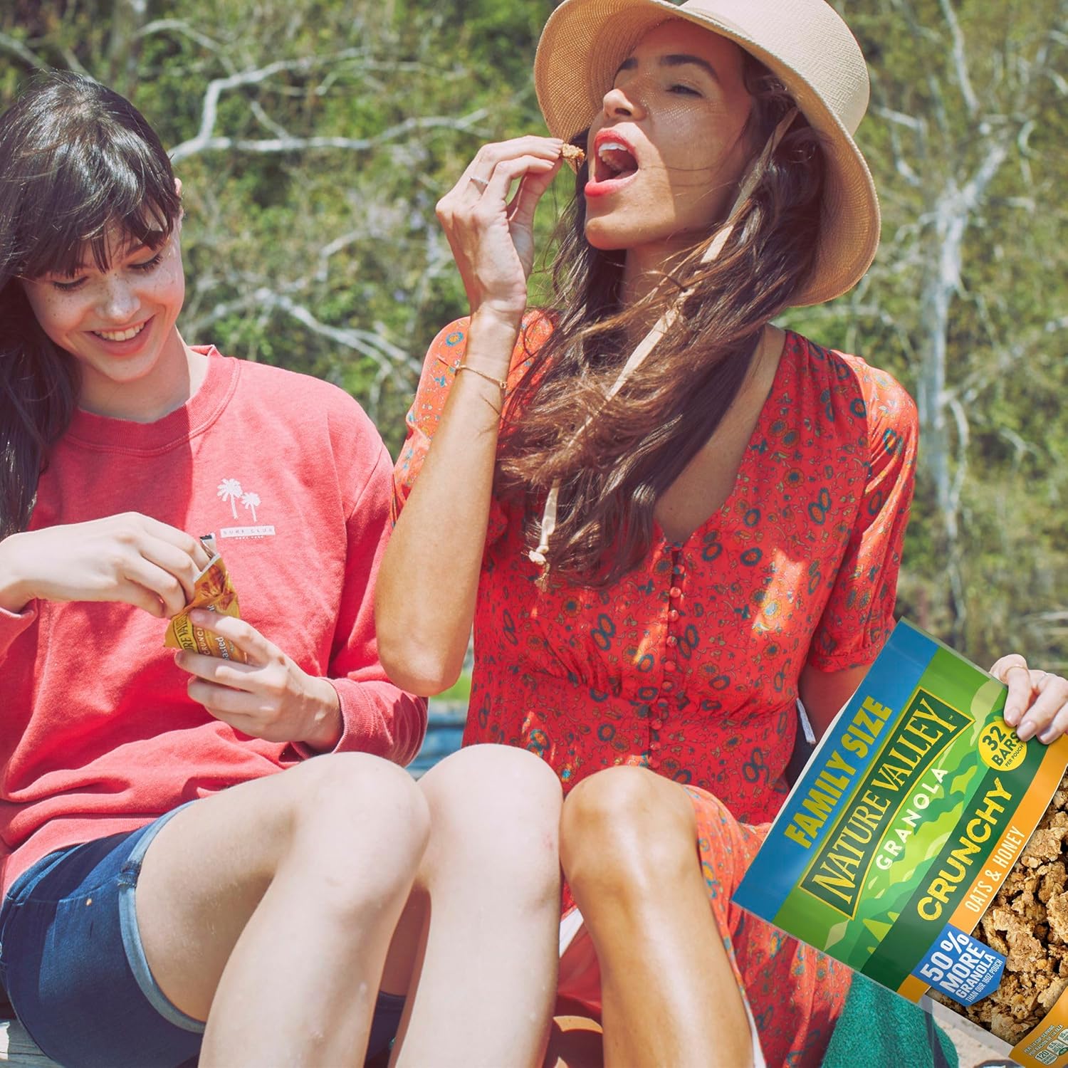 Nature Valley Crunchy Granola, Oats and Honey, Resealable Snack Pouch, Family Size, 24 oz