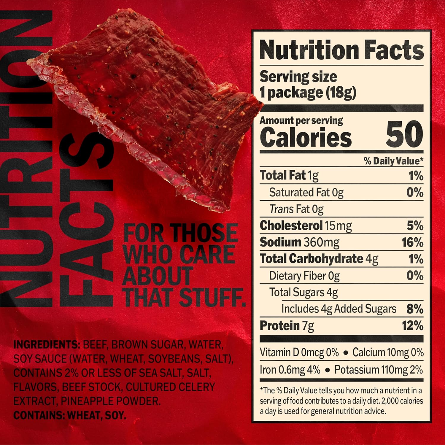Jack Link's Teriyaki Beef Jerky Multipack - (5 Pack) 0.625 oz Bags - Ready to Eat Real Meat Protein Snacks - 7g Protein per Serving - Made with 100% Real Beef