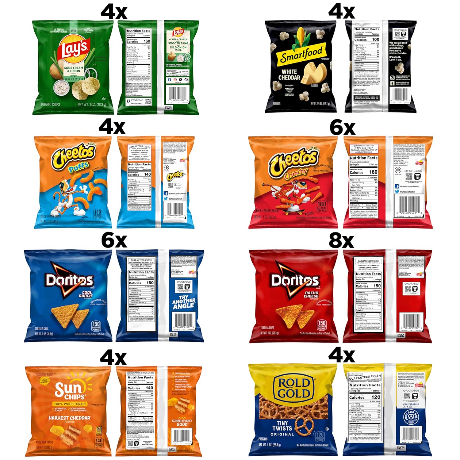 Frito-Lay Fun Times Mix Variety Pack, 2.37 Pounds, (Pack of 40)