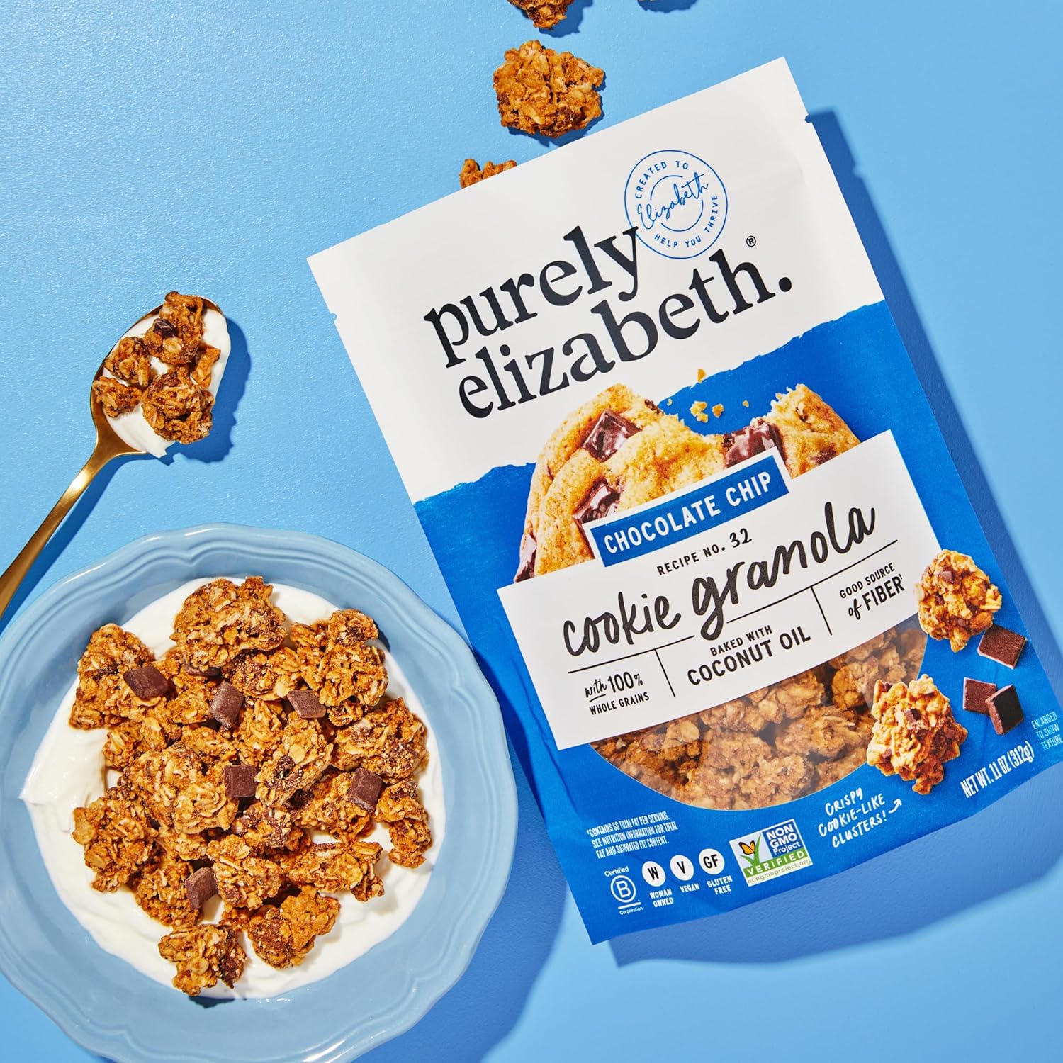 Purely Elizabeth, Cookie Granola Chocolate Chip, 11 Ounce