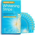 Lumineux Teeth Whitening Strips Kit - 9 Treatments (1 Month) - Peroxide Free - Enamel Safe for Whiter Teeth - Whitening Without The Sensitivity - Dentist Formulated - Sensitivity Free