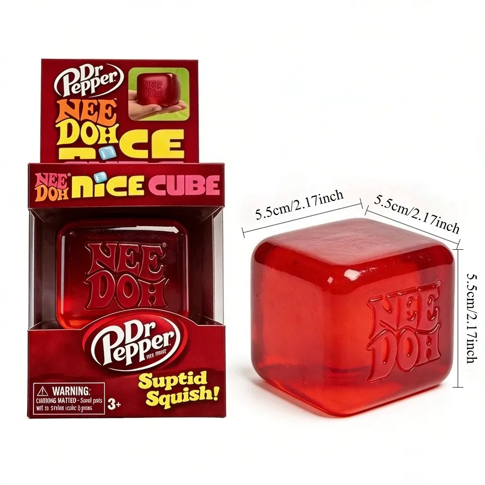Nee doh Squeeze Blind Box Gift Supplies sensory toy, pinch and pressure reducing cube, squeeze able Fidget pressure reducing